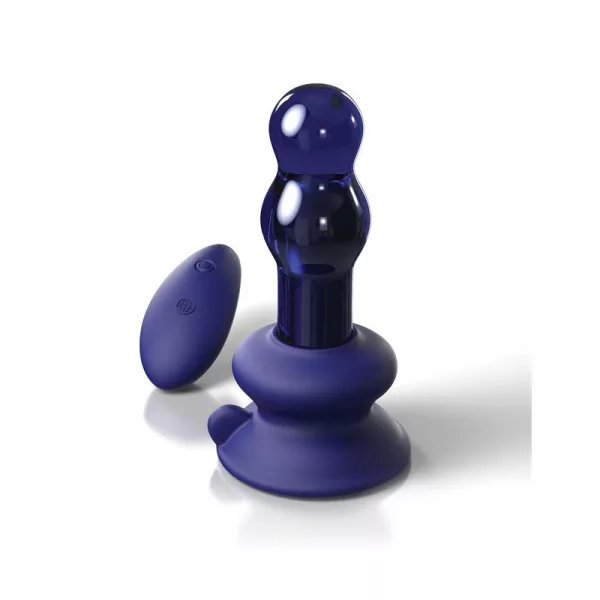 plug-anal-icicles-pipedream-glacons-n-83-verre-bleue-transparent-vibrant-telecommande-ventouse-silicone